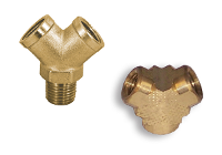 Brass Screwed Y-Pieces