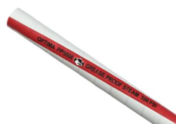 STEAM HOSE WHITE GREASE PROOF  PP5008 - 19MM X MTR